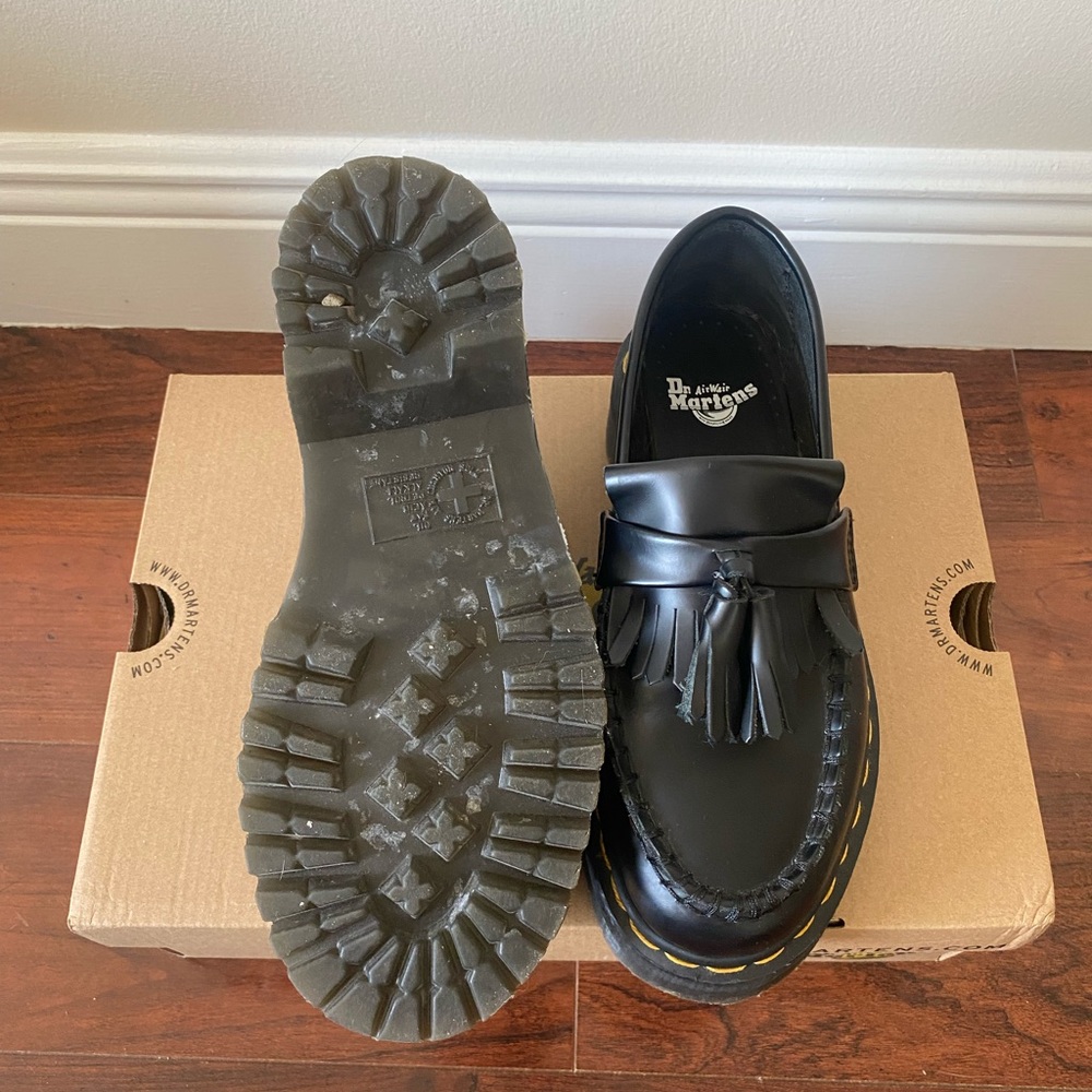 Dr. Martens Adrian Leather Platform Tassel Loafers